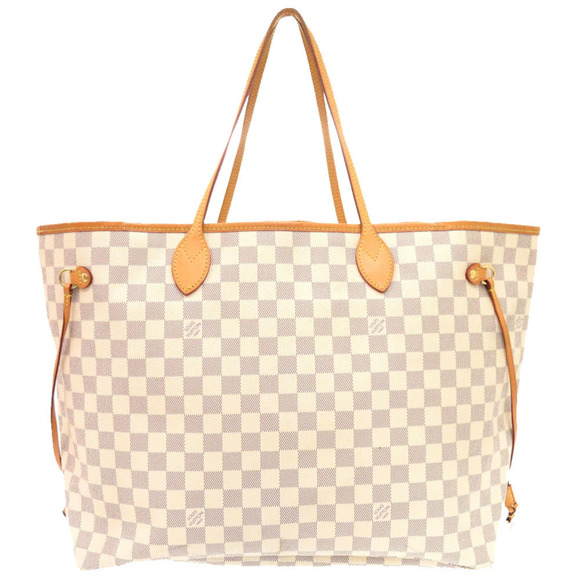 Louis Vuitton Neverfull GM Damier Azur Tote Bag with Pouch N41360 LV 0289 LOU... - Picture 2 of 10